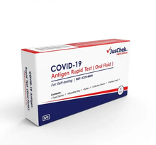 Load image into Gallery viewer, JusChek COVID-19 Rapid Antigen Test RATs (Oral Fluid) – 1 Pack
