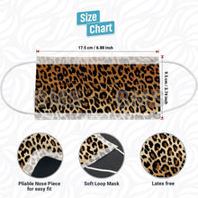 Load image into Gallery viewer, Gradient Leopard - Level 2 Single Use Face Mask 50 Masks Per Box
