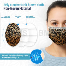 Load image into Gallery viewer, Gradient Leopard - Level 1 Single Use Face Mask 10 Masks Per Bag
