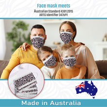Load image into Gallery viewer, Pink Leopard - Level 1 Single Use Face Mask 10 Masks Per Bag
