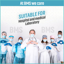 Load image into Gallery viewer, Disposable Level 3 Blue Isolation Gowns With Thumb Loop - PE 72gsm, 25 units per bag

