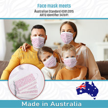 Load image into Gallery viewer, Pink Lace - Level 2 Single Use Face Mask 50 Masks Per Box
