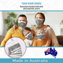 Load image into Gallery viewer, White Leopard - Level 2 Single Use Face Mask 50 Masks Per Box
