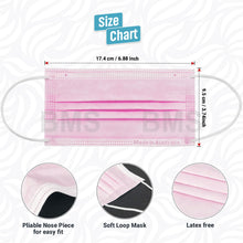 Load image into Gallery viewer, Pink - Level 2 Single Use Face Mask 50 Masks Per Box
